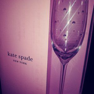 Kate Spade Larabee Dot Flute, Set of 4